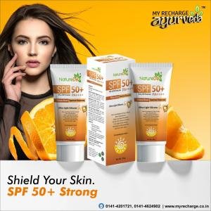 Shield Your Skin . SPF 50+ Strong